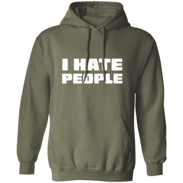 I Hate People Distressed Hoodie - Image 4