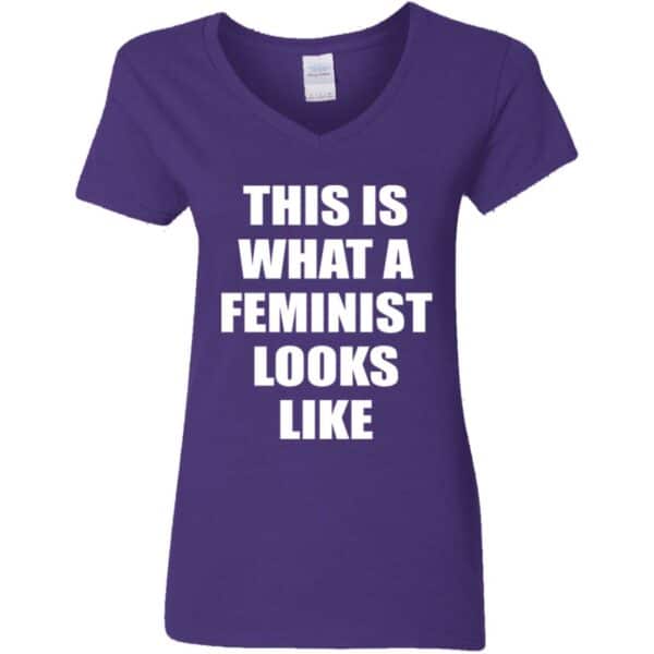 This is What A Feminist Looks Like  V-Neck T-Shirt - Image 3