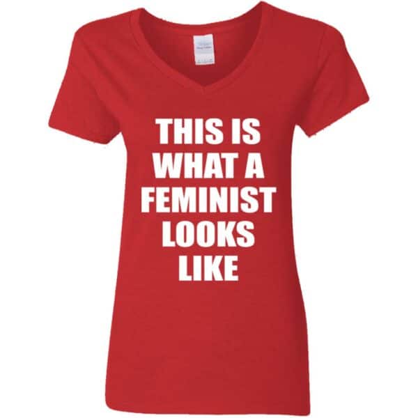 This is What A Feminist Looks Like  V-Neck T-Shirt - Image 4