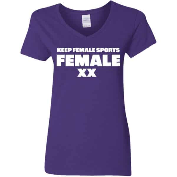 Keep Women's Sports Female V-Neck T-Shirt - Image 3