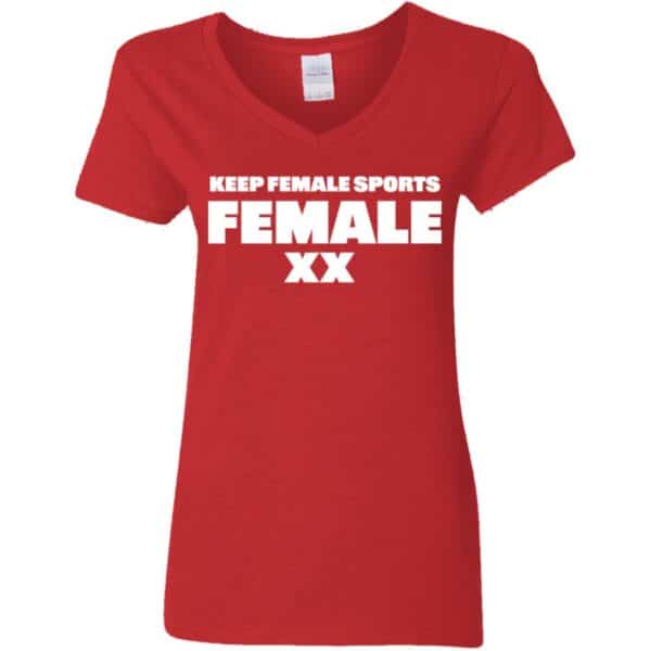 Keep Women's Sports Female V-Neck T-Shirt - Image 4