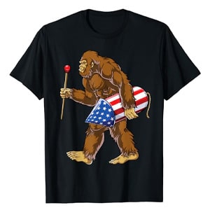 bigfoot 4th of July shirt