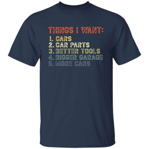 Things I Want: Cars T-Shirt - Image 3
