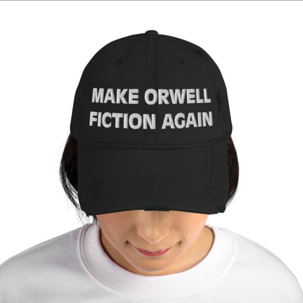 Make Orwell Fiction Again Distressed Dad Hat - Image 2