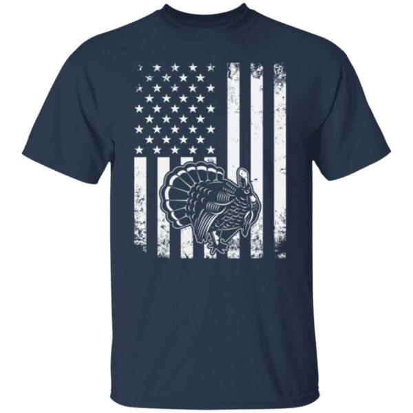 Turkey Hunter American Flag T-Shirt - Image 2