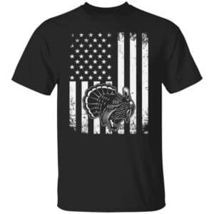 Turkey Hunter American Flag T-Shirt