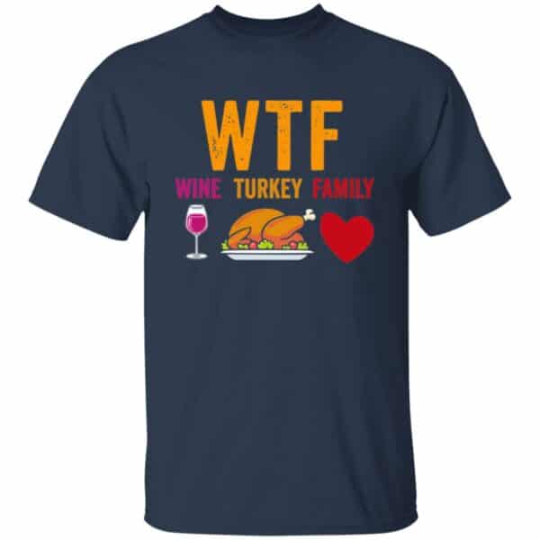 Wine Turkey Family T-Shirt - Image 2